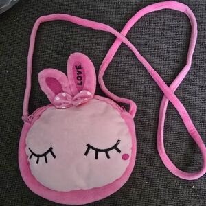 Charming Pink Bunny Kids Crossbody Bag